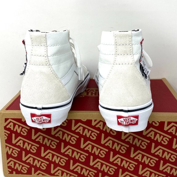 VANS Sk8-Hi Tapered Diy White Suede Women’s Size 6 Sneakers VN0A4U1624F - Picture 4 of 10